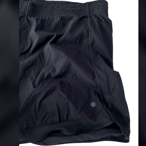 Athleta NEW Mesh Racer Run Short in Black 4" Inseam Women's Plus size 3x - Picture 3 of 9